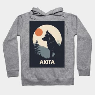 Akita Dog 3 - Japanese Retro Style Hoodie